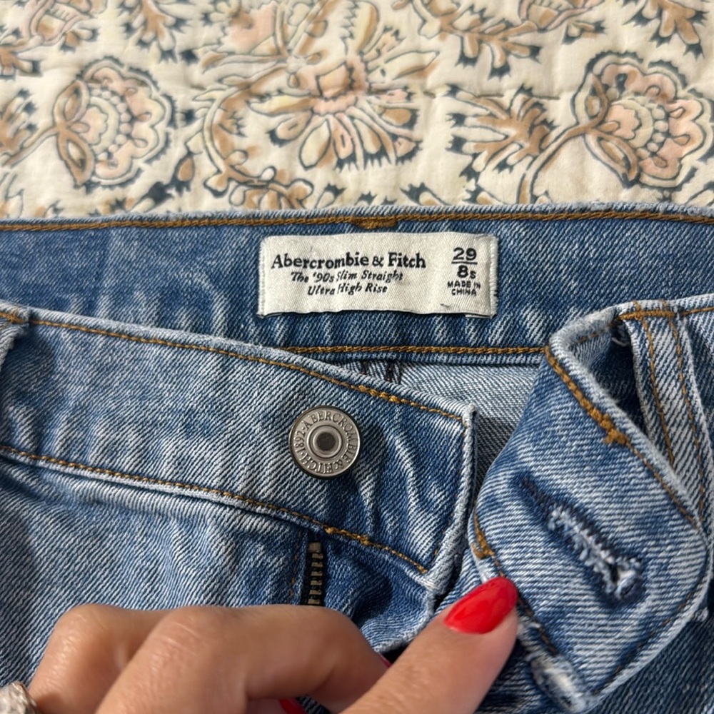 Abercrombie & Fitch Light Blue High Rise Jeans